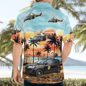 Maryland State Police Ford Utility Interceptor Hawaiian Shirt