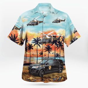 Maryland State Police Ford Utility Interceptor Hawaiian Shirt