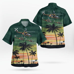 Maryland State Police Trooper 3 Helicopter Hawaiian Shirt