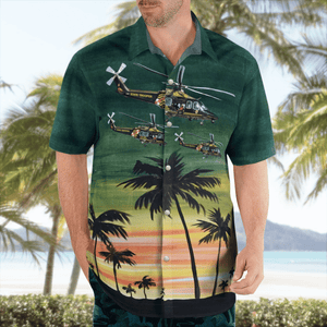 Maryland State Police Trooper 3 Helicopter Hawaiian Shirt