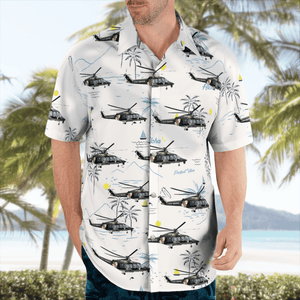 Maryland State Police Trooper 5 Helicopter Hawaiian Shirt