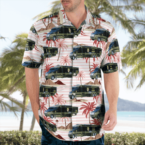 Maryland State Police Mobile Command Post Hawaiian Shirt