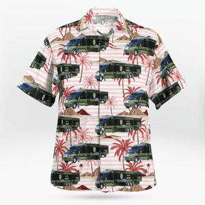 Maryland State Police Mobile Command Post Hawaiian Shirt