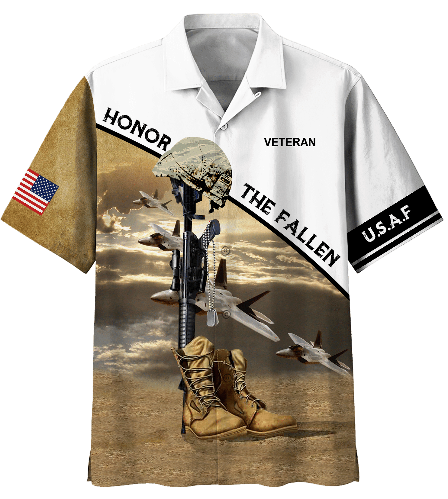 USAF Honor The Fallen Hawaiian Shirt