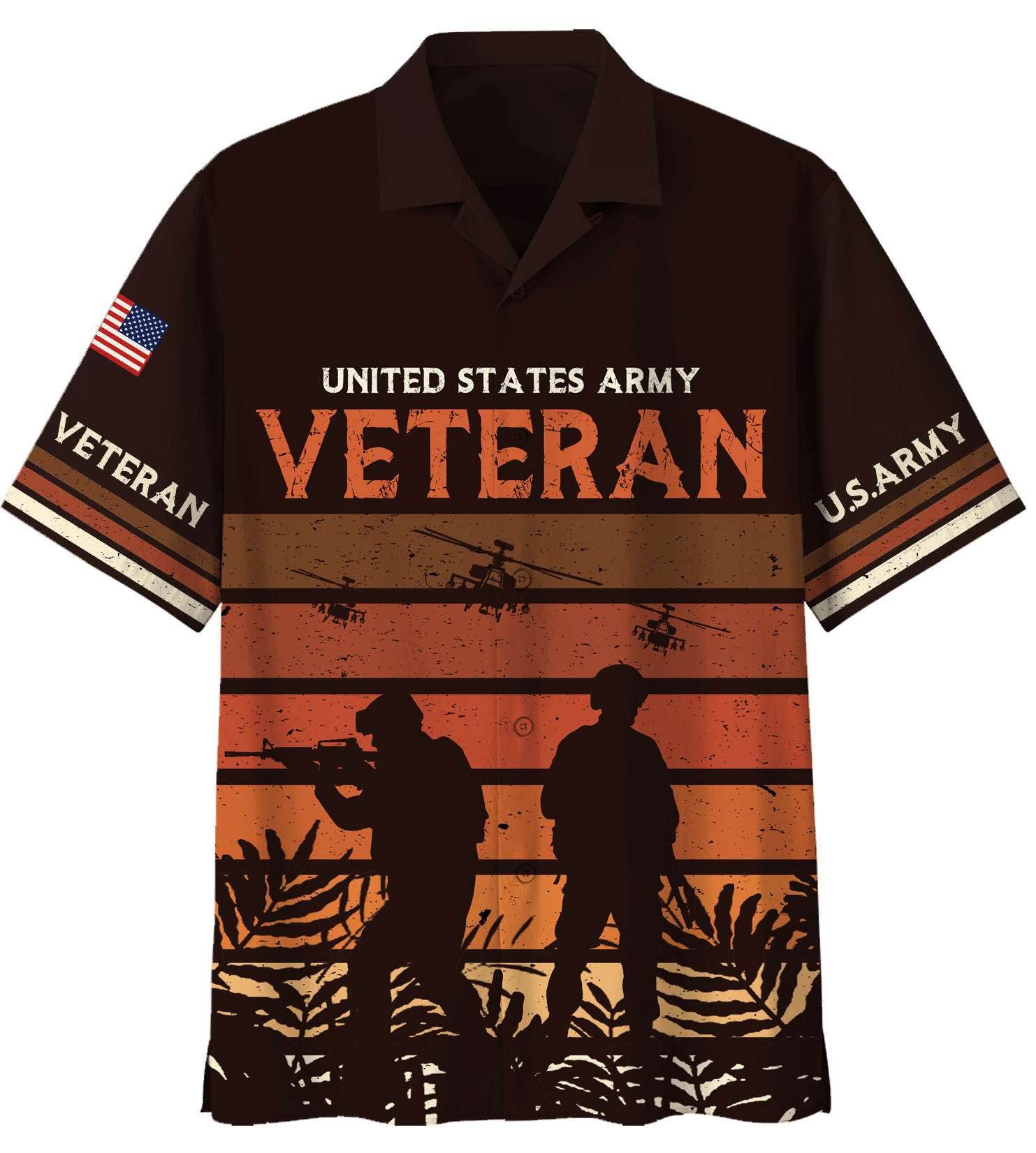 United States Army Veteran Hawaiian Shirt