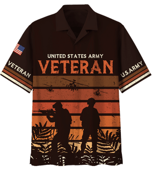 United States Army Veteran Hawaiian Shirt