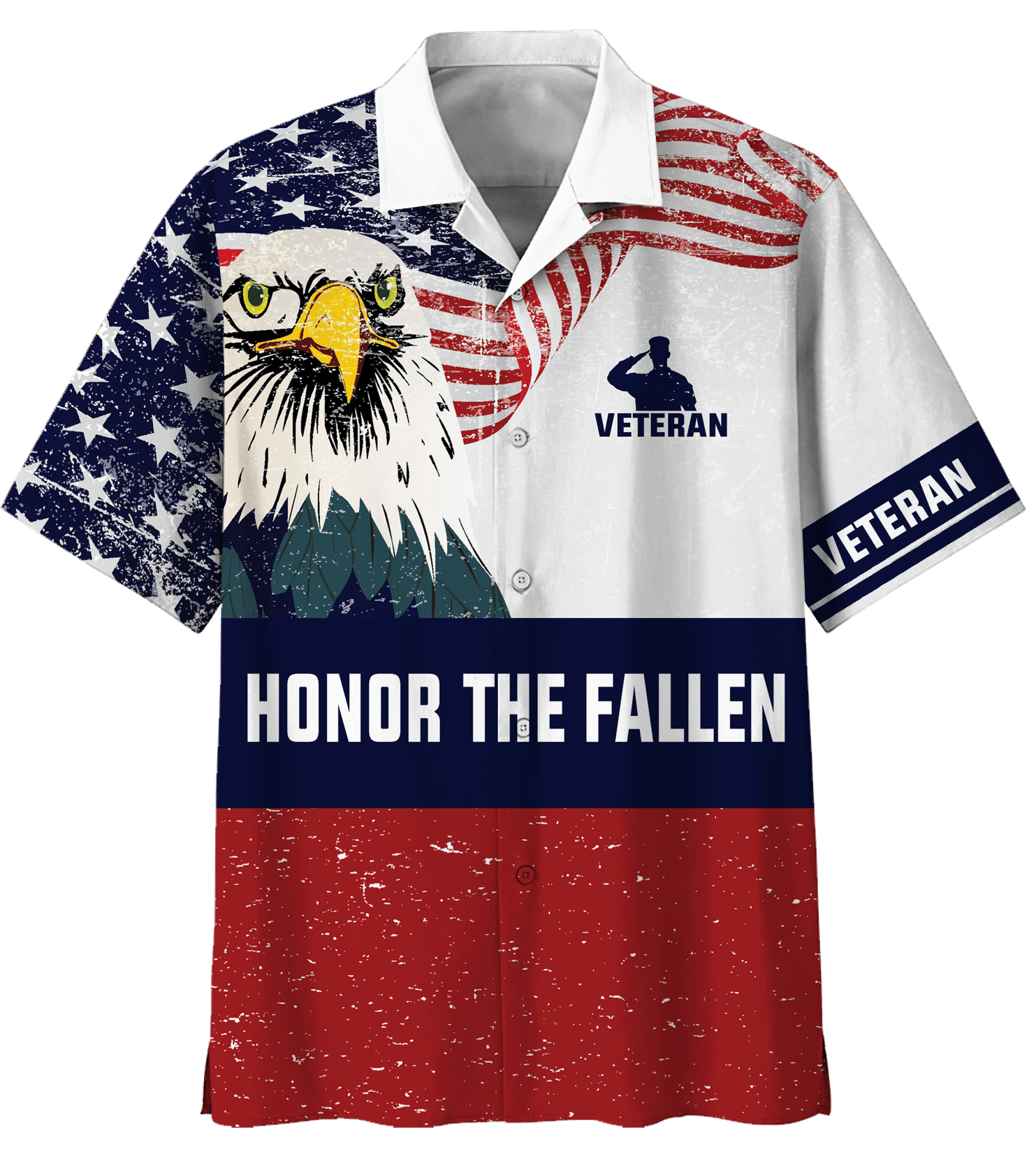 Honor The Fallen Eagle Hawaiian Shirt