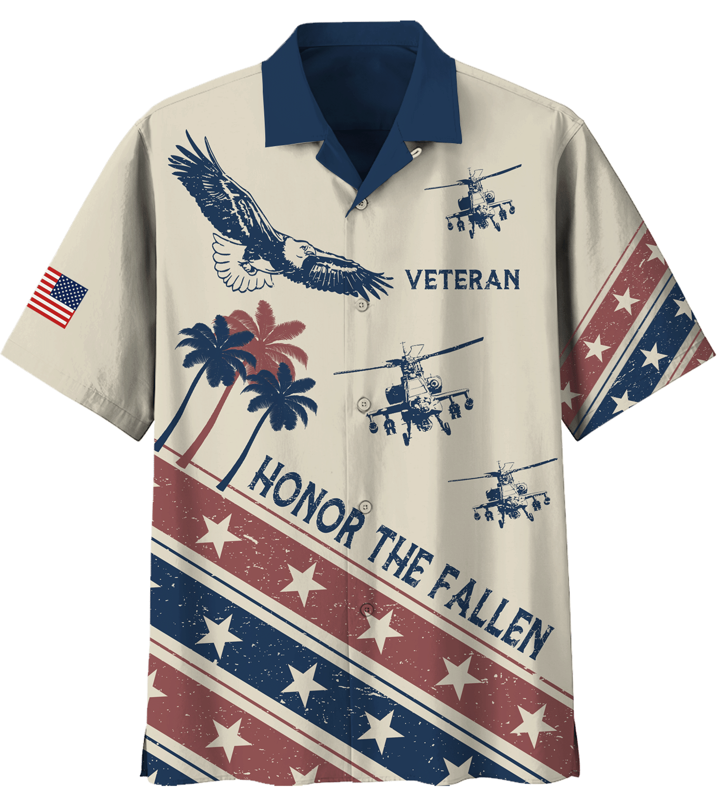 Veteran Honor The Fallen V8 Hawaiian Shirt