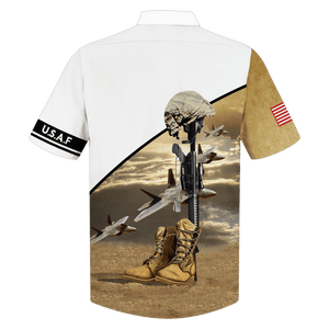 USAF Honor The Fallen Hawaiian Shirt