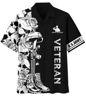 US Army Veteran Hawaiian Shirt