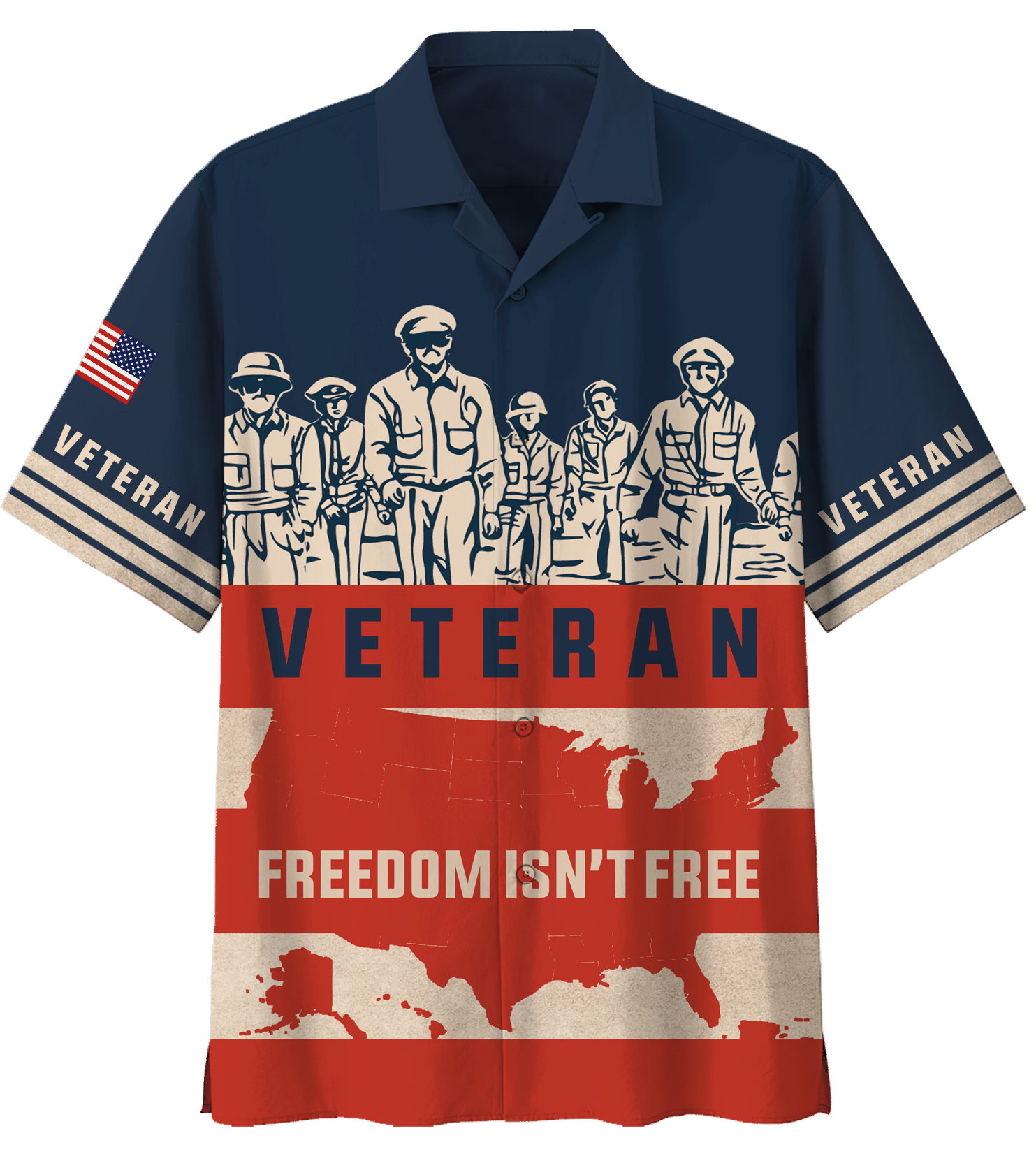 Veteran Freedom Isn't Free Hawaiian Shirt