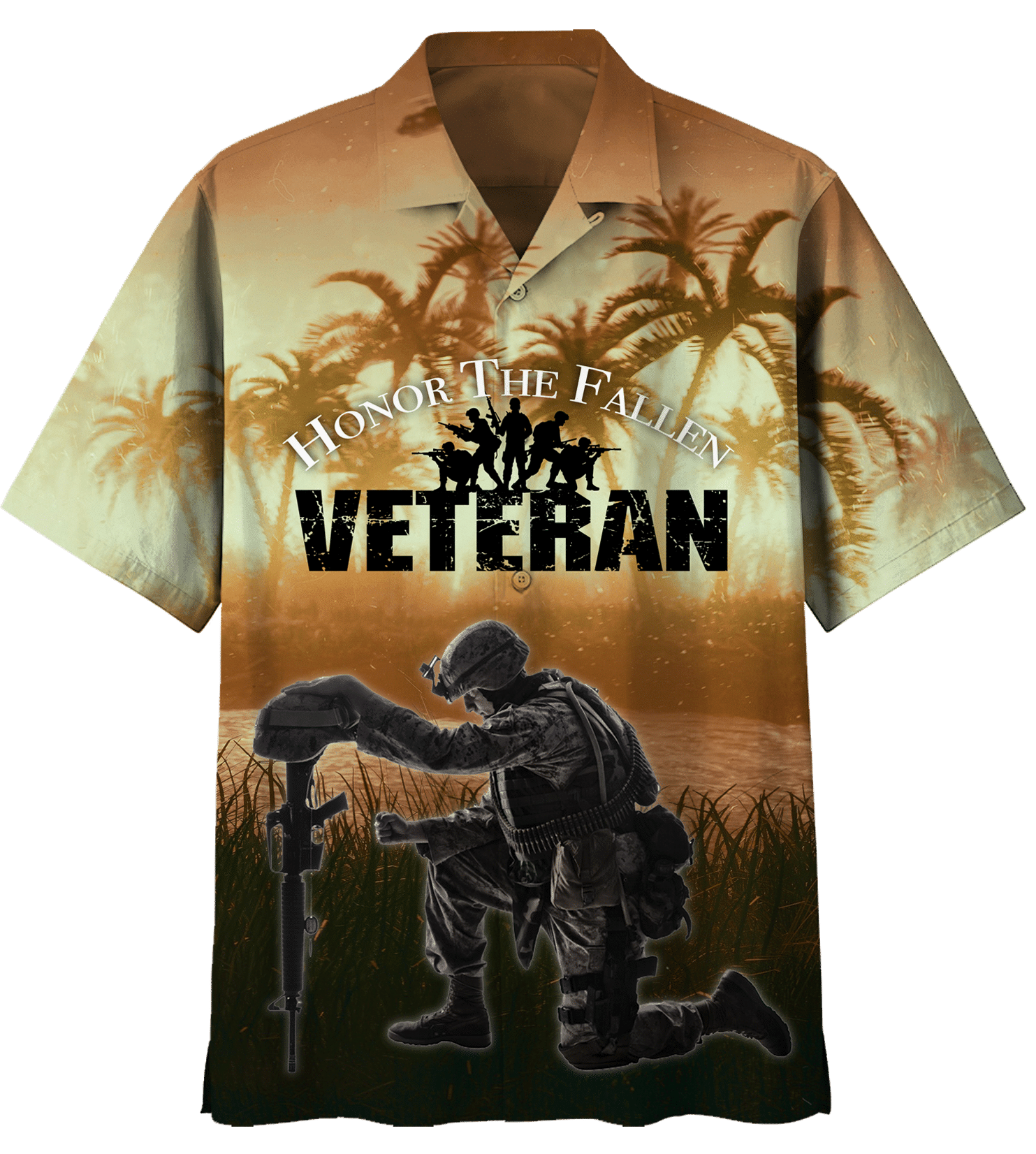 Honor The Fallen Veteran Hawaiian Shirt