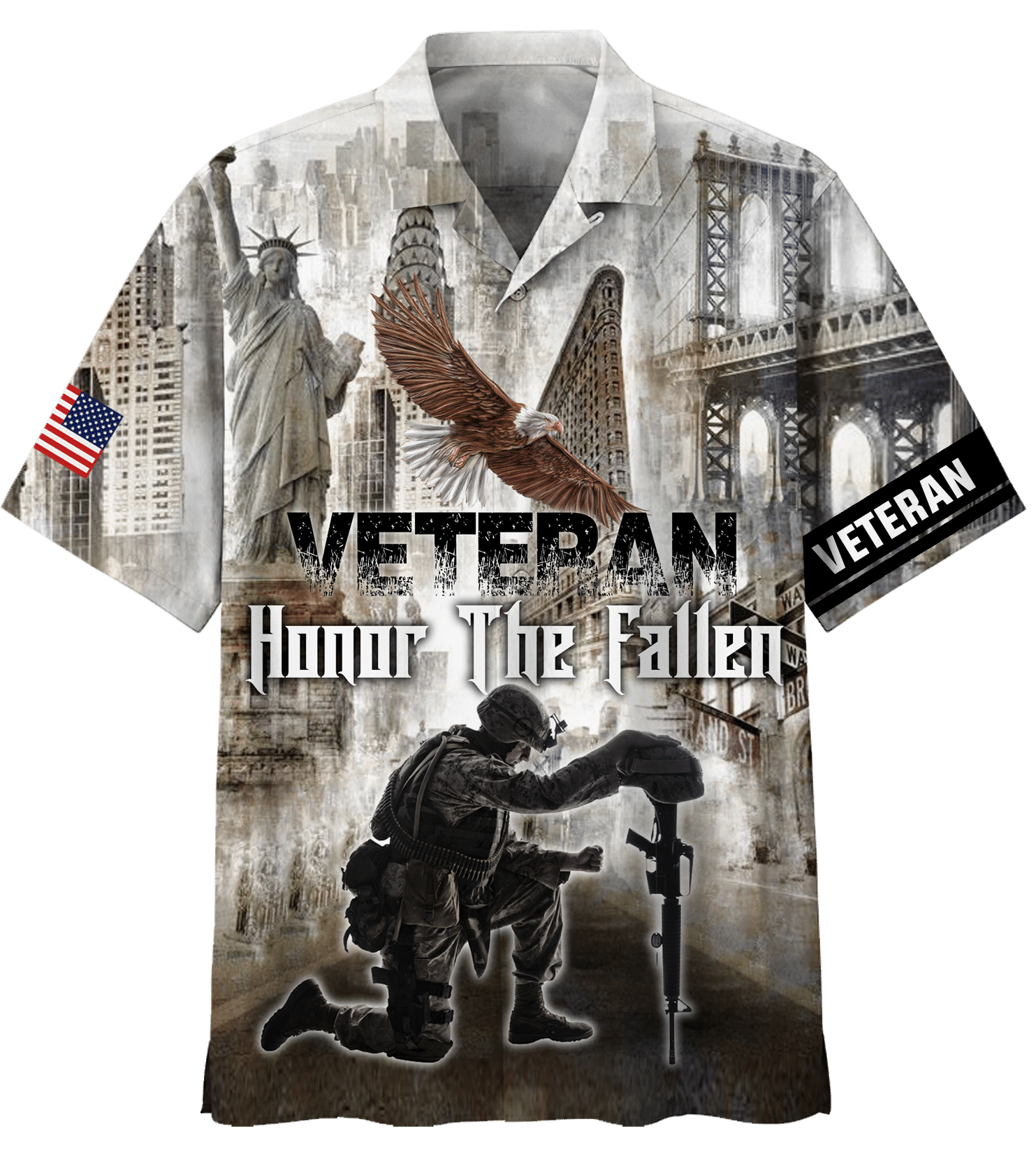 Honor The Fallen Veteran Hawaiian Shirt