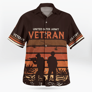 United States Army Veteran Hawaiian Shirt