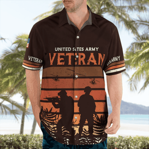 United States Army Veteran Hawaiian Shirt