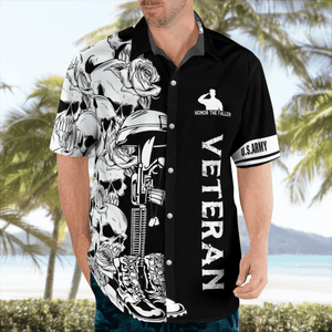 US Army Veteran Hawaiian Shirt