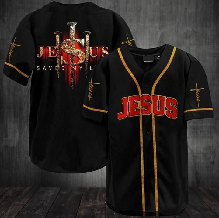 Jesus Baseball Tee Jersey Shirt