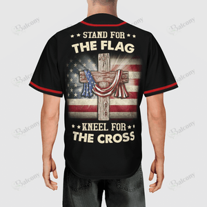 Jesus - Stand for the flag and kneel for the cross Baseball Jersey 162