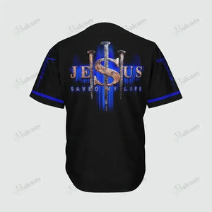 Jesus saved my life 1 Baseball Jersey 139
