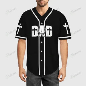 Jesus - Dad is man of God Baseball Jersey 89