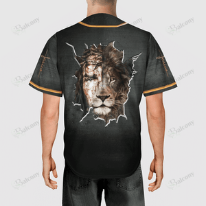 Lion Jesus Cross My Heart Wall Cross Baseball Jersey