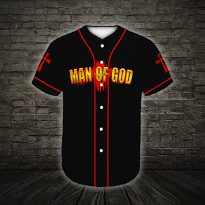 A Child Of God A Man Of Faith Jesus Baseball Jersey