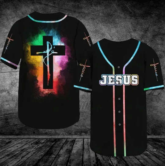 Fe Jesus Baseball Jersey | Colorful | Adult Unisex | S - 5XL Full Size