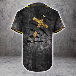 Faith Cross Baseball Tee Jersey Shirt