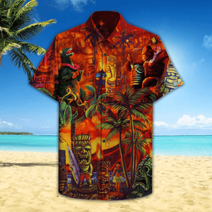 Godzilla And King Hawaiian Shirts Aloha Hawaii Shirt Aloha Shirt For Summer