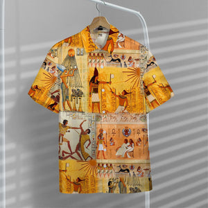 3D Ancient Egyptian Gods Hawaii Shirt