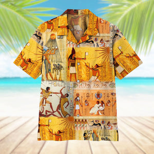 3D Ancient Egyptian Gods Hawaii Shirt