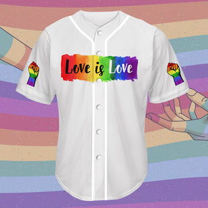 LGBT Love Baseball Tee Jersey Shirt