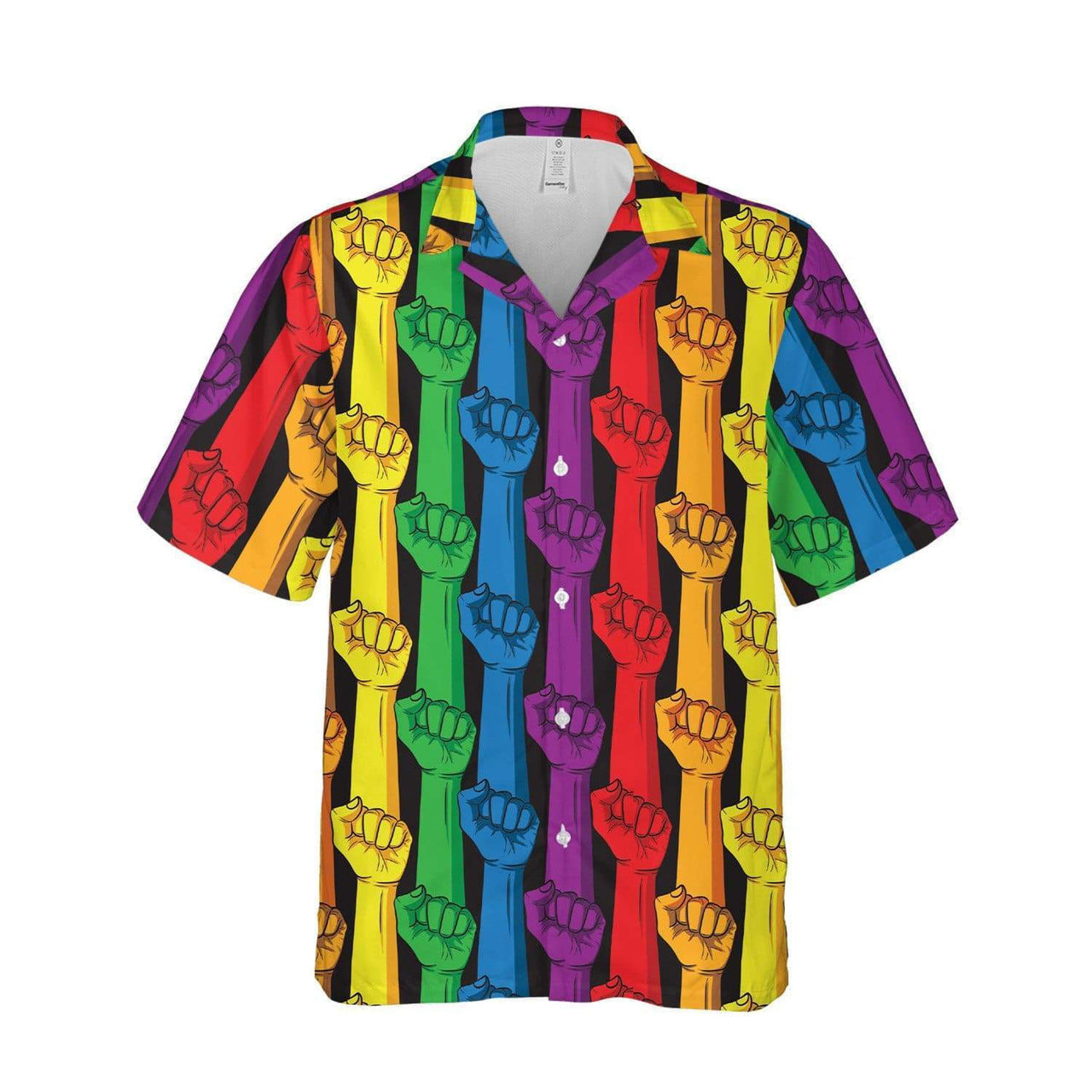 Rainbow Color LGBT Aloha Hawaiian Shirts For Men & For Women | HW6168