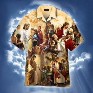 Jesus And Children From Around The World Aloha Hawaiian Shirts For Men and Women | HW4819
