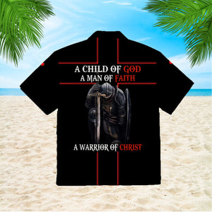 A Child Of God A Man Of Faith A Warrrior Of Christ Jesus Aloha Hawaiian Shirts For Men & For Women | HW3931