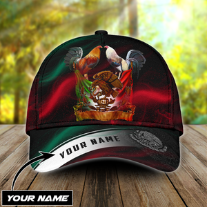 Personalized Mexico Rooster Smoke 3D Classic Cap Hat, Mexico Rooster Hat Cap For Chicken Lover, Rooster Gift