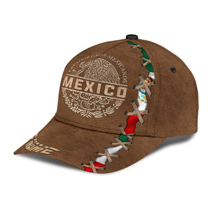 Customized 3D Full Printed Unisex Mexico Classic Cap, Mexican Baseball Hat For Travel Summer