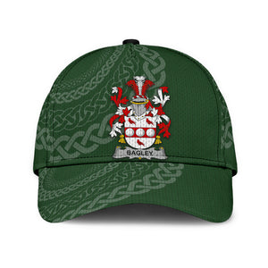 Bagley Coat Of Arms - Irish Family Crest St Patrick's Day Classic Cap