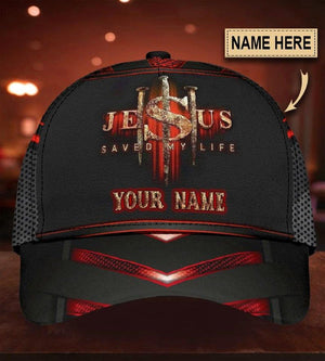 Personalized Jesus Saved My Life American Classic Cap 3D, Gift For Men Women