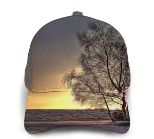 Sunset Print Classic Baseball 3D Cap Adjustable Twill Sports Dad Hats for Unisex