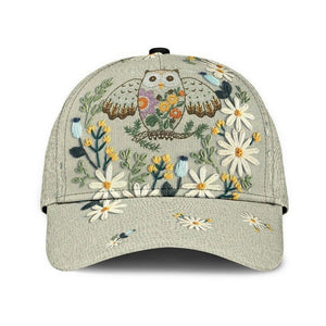 Owl Flower Rent Classic Cap 3D Awareness Cap, Protect Cap, Human Cap, Trending Cap, American Cap