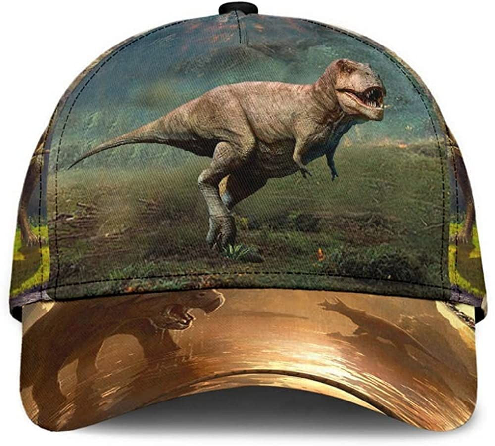 Dinosaur Wild Nature Attractive Style 3D Printed Unisex Classic Cap, Snapback Cap