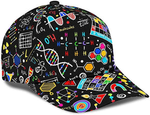 Scie Chemistry Black 3D Printed Unisex Classic Cap, Snapback Cap, Baseball Cap