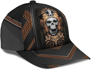 Skull Ancient Greek Pattern Attractive Style Cap 3D Printed, Gift for Expecting Parent