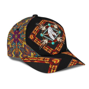 American Native Classic Cap 3D, Native Chief Feathers Cap, Baseball Cap, Strapback Cap, Unisex Hat