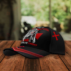 A Child of God A Man of Faith a Warrior of Christ Knight Christian Classic 3d Cap ALL OVER PRINTED