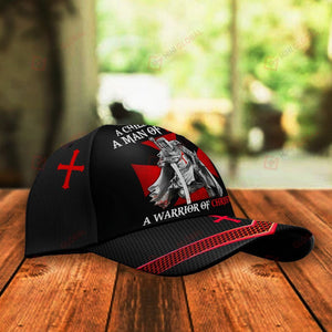 A Child of God A Man of Faith a Warrior of Christ Knight Christian Classic 3d Cap ALL OVER PRINTED