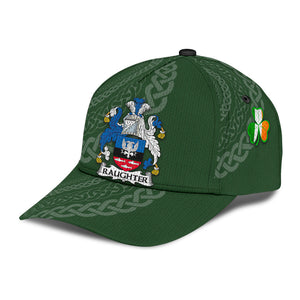 Raughter Coat Of Arms - Irish Family Crest St Patrick's Day Classic Cap