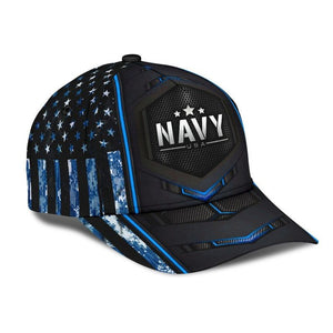 Us Navy Camo Blue Flag Carbon Classic Cap 3D Unisex Cap, Human Cap, Trending Cap, American Cap