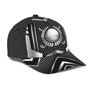 Golf Metal Carbon Classic Cap 3D Unisex Cap, Protect Cap, Human Cap, Trending Cap, American Cap